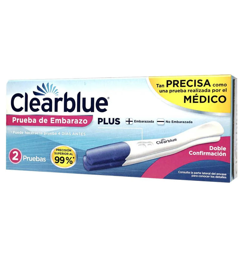 Prueba Embarazo Clearblue Plus 2 Piezas.