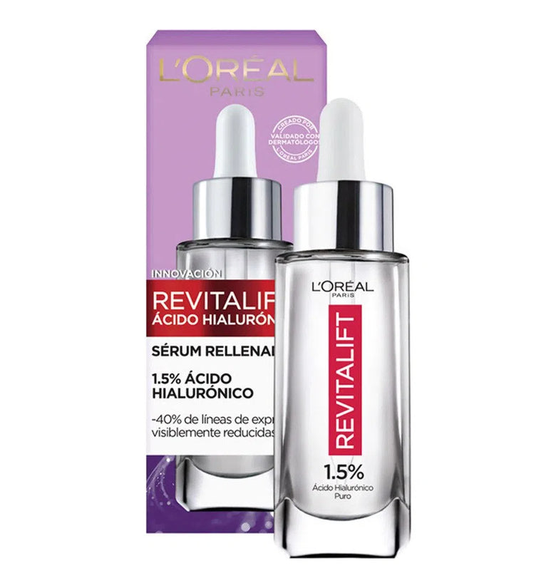 Sérum Rellenador L'Oréal Paris Revitalift Ácido Hialurónico 30ml.