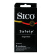 Preservativo Sico Safety 3 Piezas De Látex