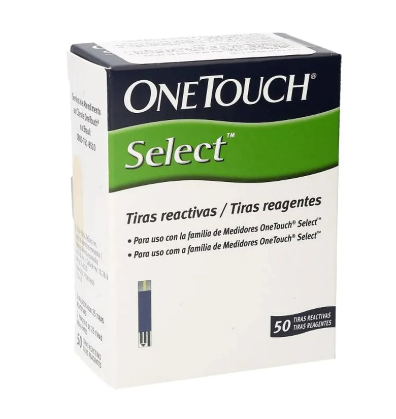 One Touch Select 50 Tiras Reactivas.