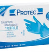 Guantes Multiusos De Nitrilo Azul Mediano 100 Piezas.