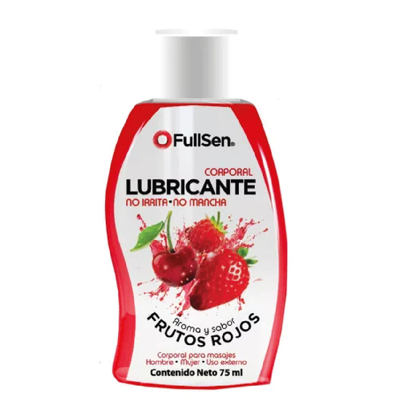 Fullsen Lubricante Aroma Y Sabor Frutos Rojos 75 ml.